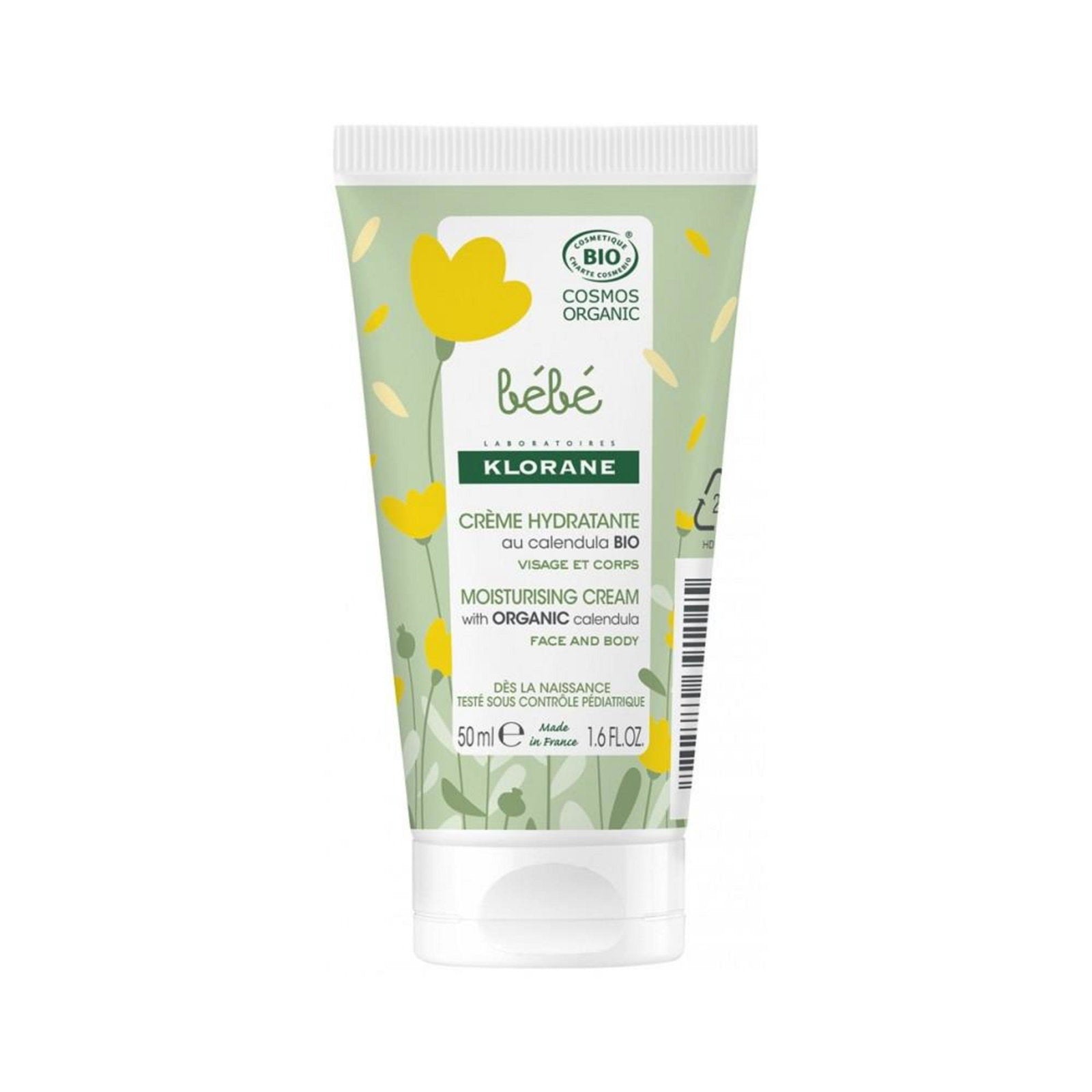 Klorane, Baby, Calendula, Moisturising, Cream, For Face & Body, 50 ml