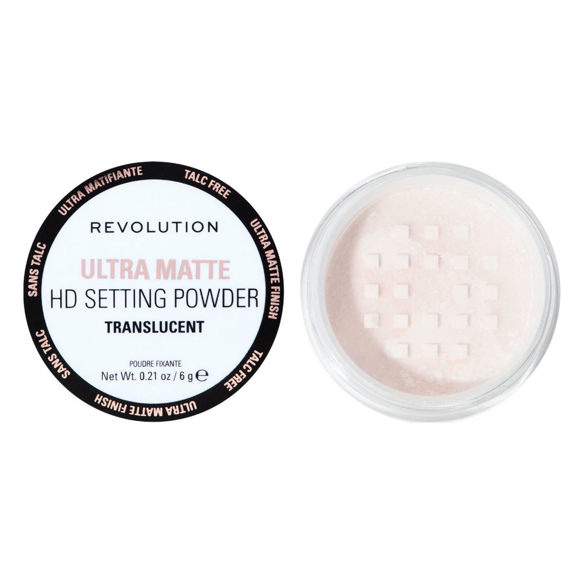 Makeup Revolution, HD Matte Loose Setting Powder, Matte, Loose Setting Powder, 6 g