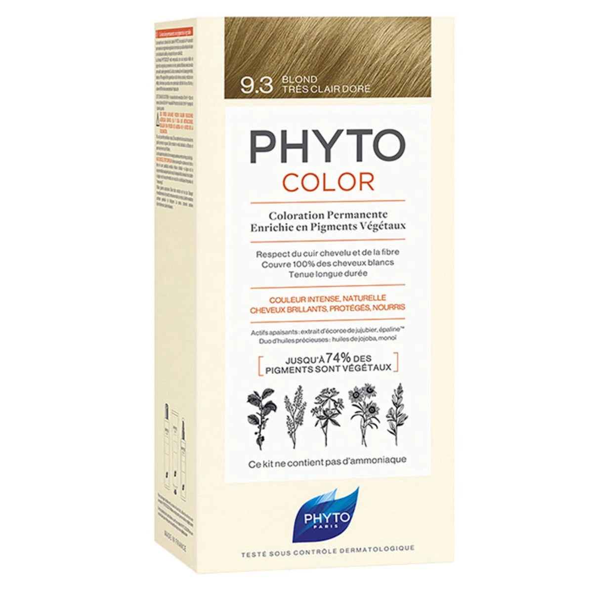Phyto Phytocolor Tintura Permanente per Capelli 9.3 Biondo Dorato Chiarissimo 50 ml