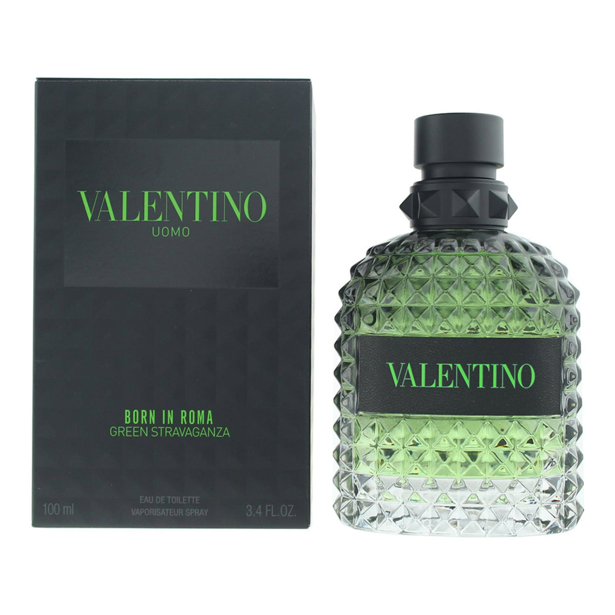 Valentino, Uomo Born In Roma Green Stravaganza, Eau De Toilette, For Men, 100 ml