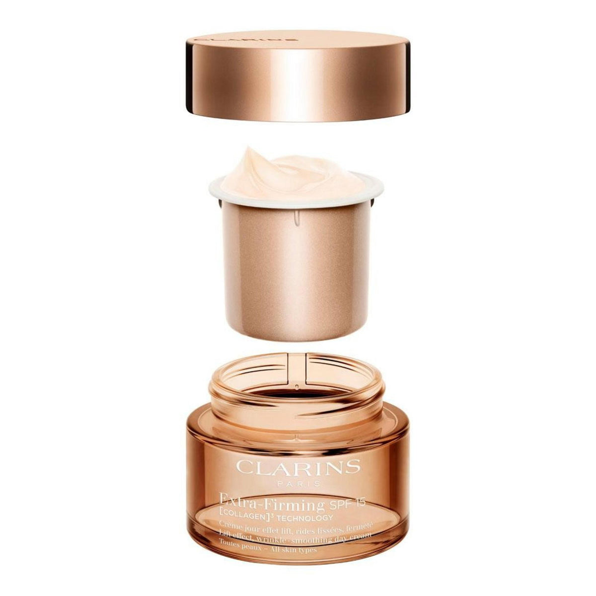 Clarins, Extra-Firming, Firming & Lifting, Day, Cream, For Face, SPF 15, Refill, 50 ml