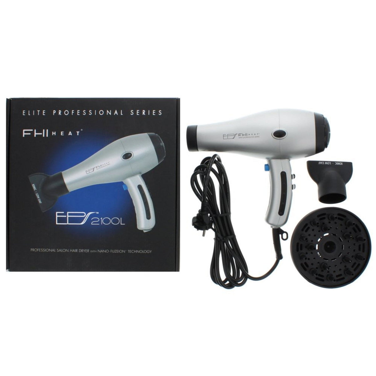 FHI Heat, Elite Professional Series, Electric Hair Dryer, Silver
