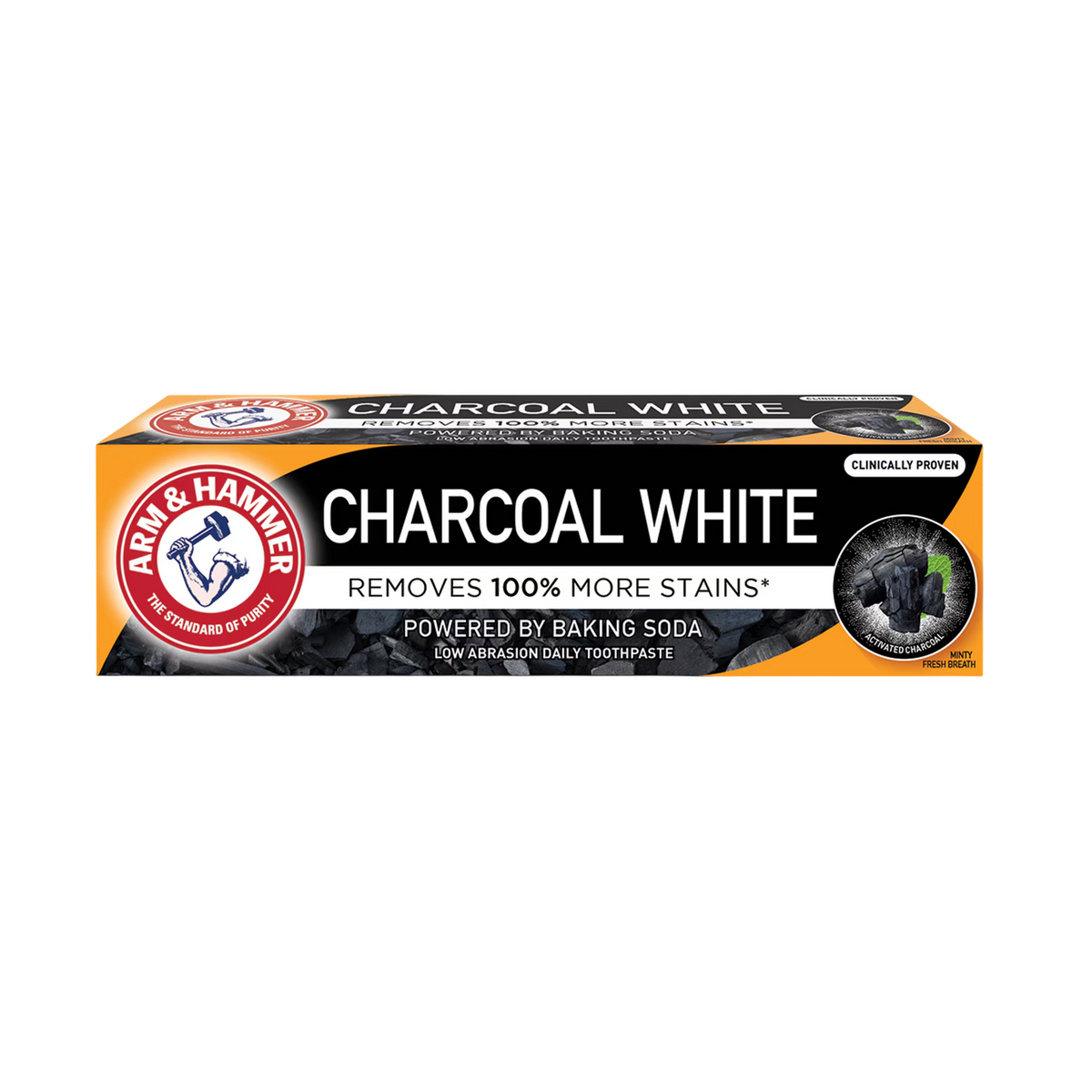 Arm & Hammer, Charcoal White Pro, Whitening, Toothpaste, 75 ml