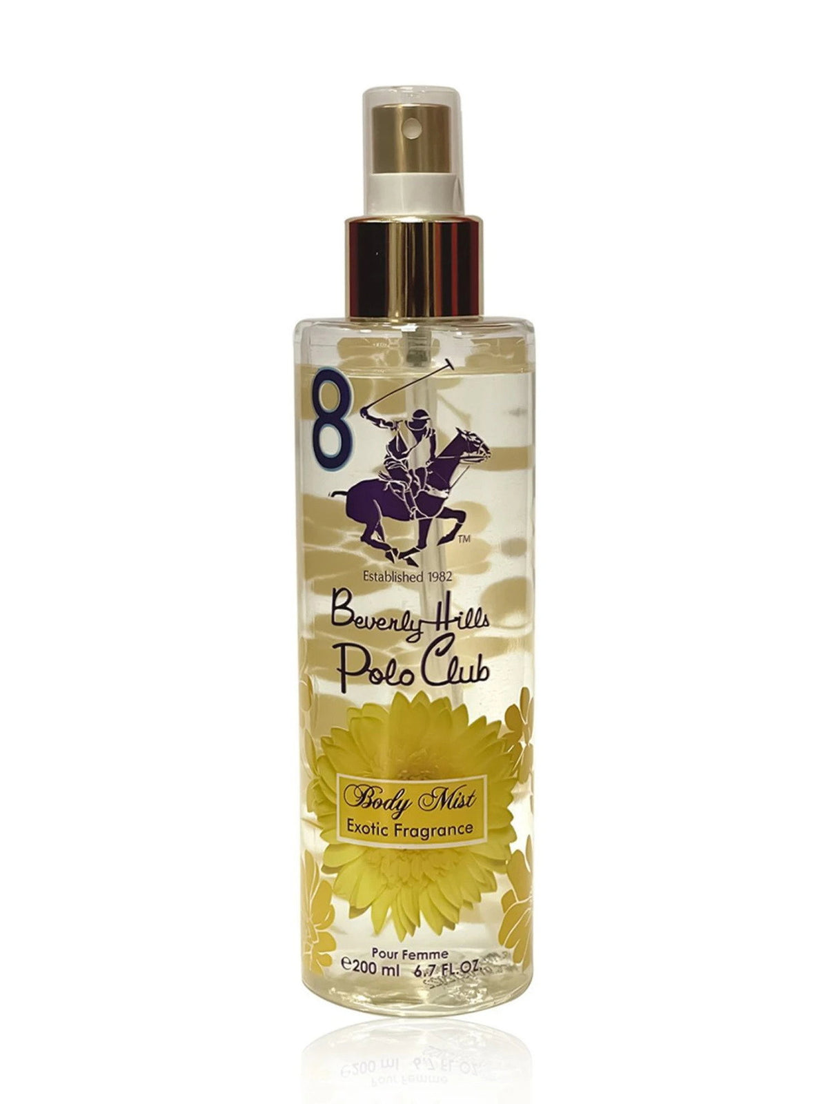 Beverly Hills Polo Club, No.8 Exotic Fragrance, Body Spray, 200 ml