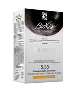 BioNike, Shine On, Permanent Hair Dye, 538 Light Chocolate Brown, 145 ml