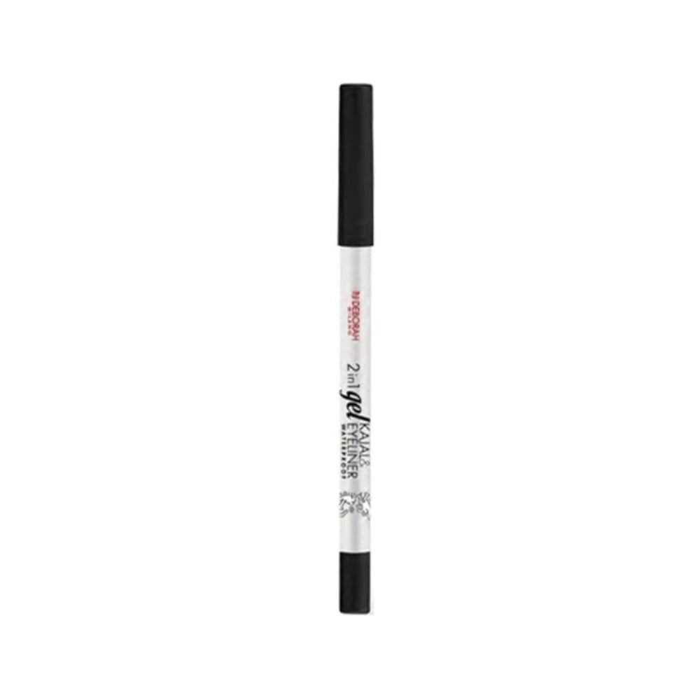 Deborah, Deborah, Waterproof, Eyeshadow & Kajal Eyeliner 2-In-1, Black