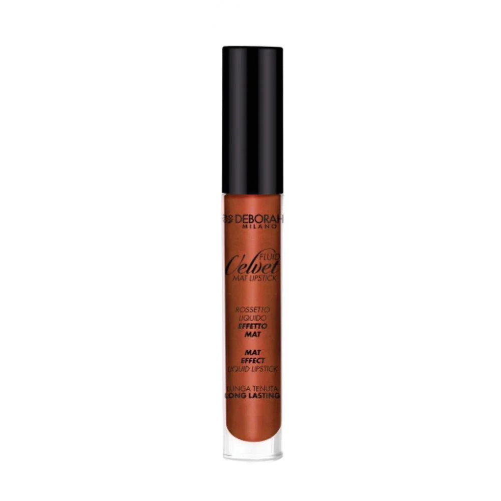 Deborah, Fluid Velvet, Matte, Liquid Lipstick, 53, Brown, 4.5 g