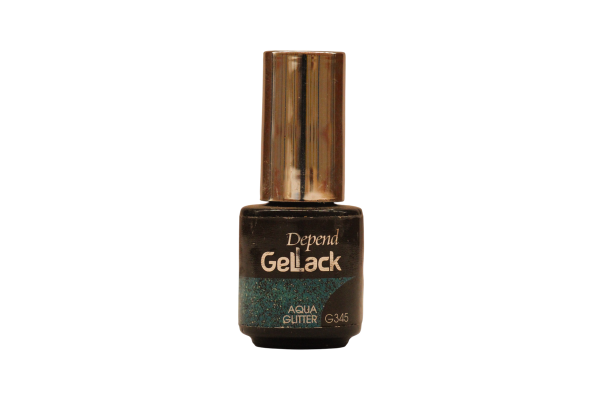 Depend Gel Lack Aqua Glitter G345 Smalto semipermanente 5 ml Tester