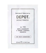 Depot, 100 Hair Cleansing No. 102, Botanical Complex, Hair Shampoo, Anti-Dandruff & Sebum Control, 10 ml