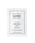 Depot, 100 Hair Cleansing No. 107, Kaolin, Hair Shampoo, For Regulation Of Excessive Sebum, 10 ml