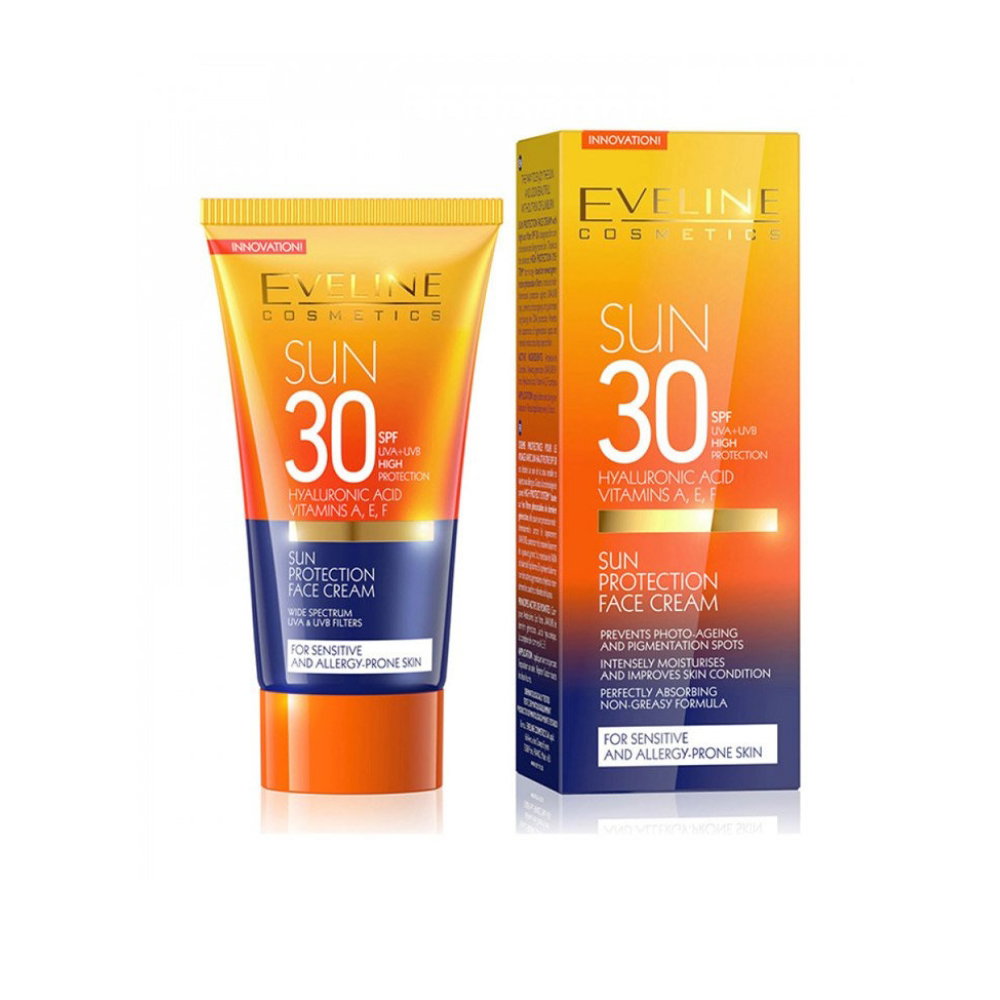 Eveline Cosmetics, Sun Protect, Hyaluronic Acid, Photo-Protecteur, Daily, Cream, For Face, SPF 30, 50 ml
