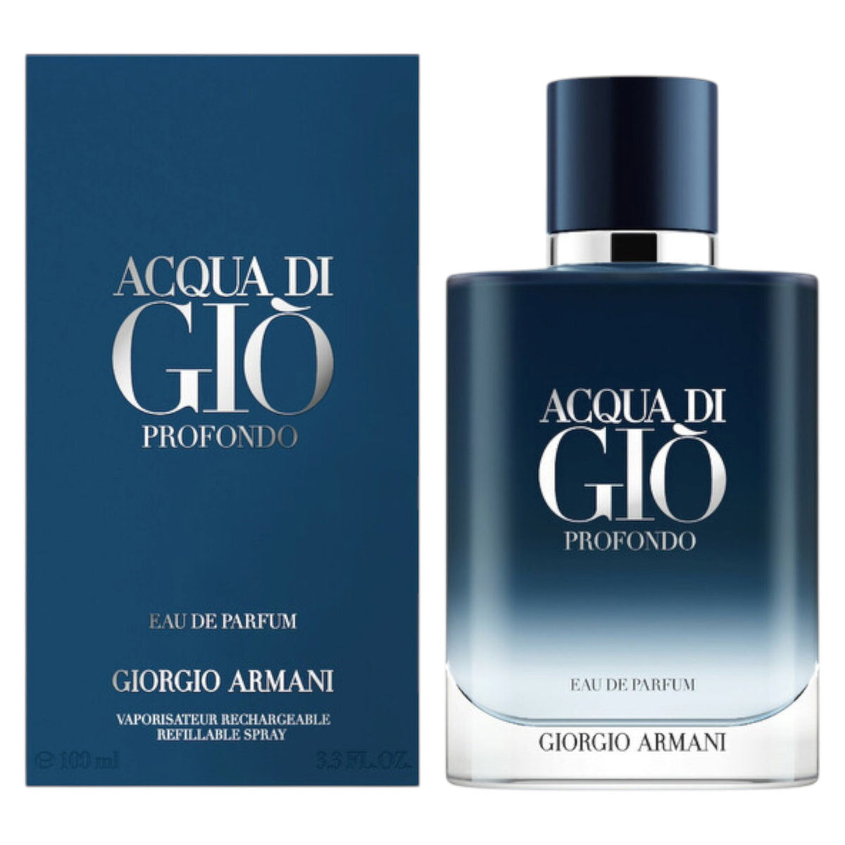 Giorgio Armani, Acqua di Gio Profondo, Eau De Parfum, For Men, Refillable, 100 ml