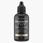 Gosh, Foundation Plus+, Cover & Conceal, Liquid Foundation, 002, SPF15, 30 ml