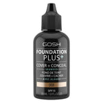 Gosh, Foundation Plus+, Cover & Conceal, Liquid Foundation, 008, Honey, SPF15, 30 ml
