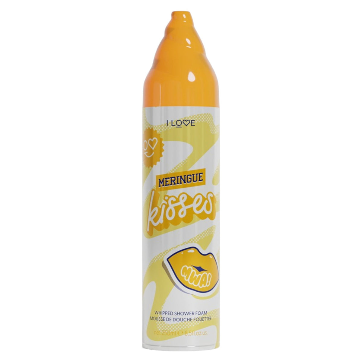 I Love, Meringue Kisses, Vegan, Cruelty-free, Moisturizing, Shower Mousse, 250 ml