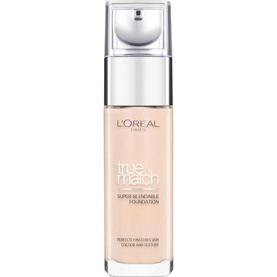 L'Oreal Paris, True Match, Natural Finish, Liquid Foundation, 2.R/2.C, Rose Vanilla, SPF 17, 30 ml