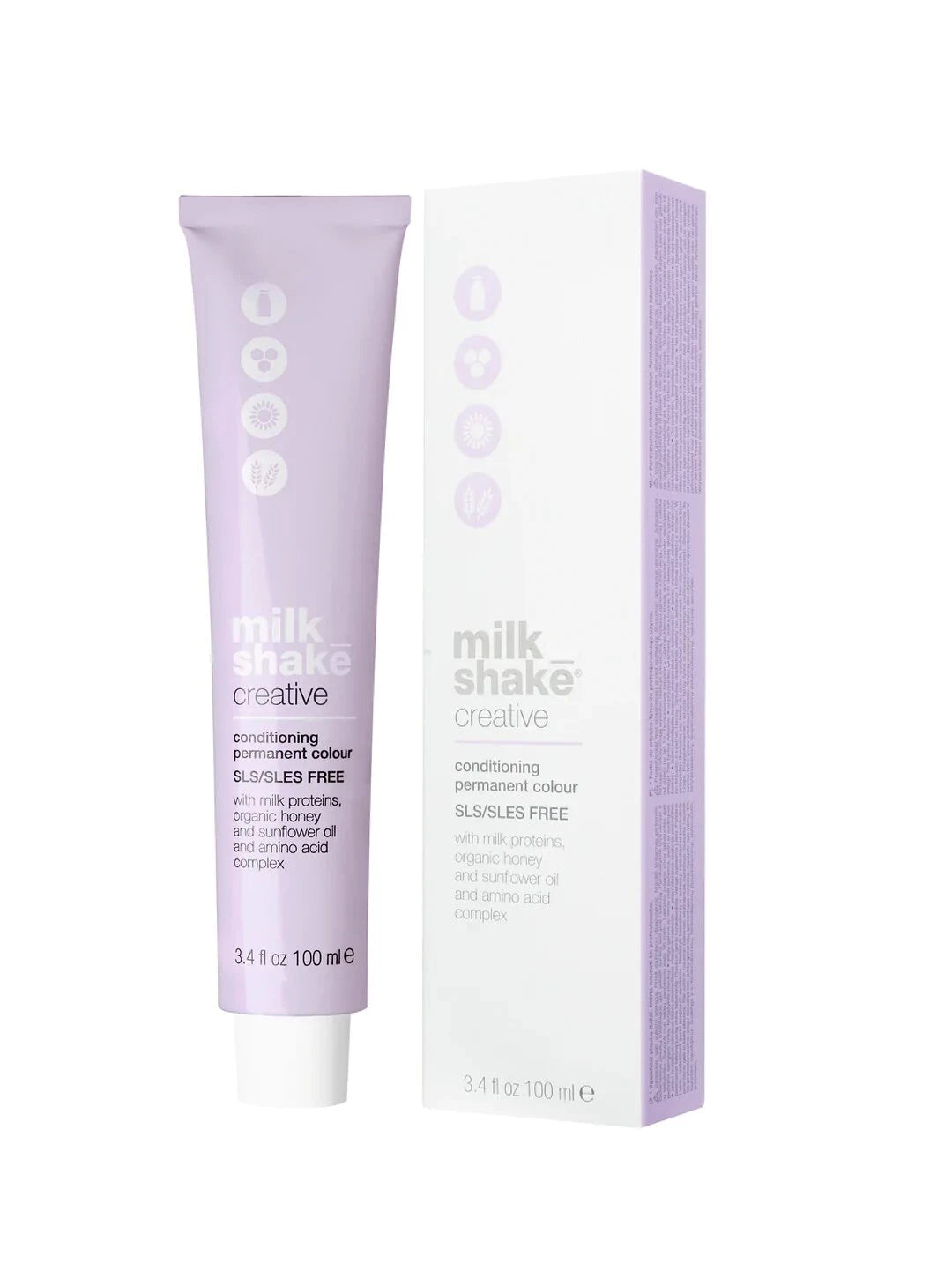 Milk Shake, Creative, SLS/SLES-Free, Permanent Hair Dye, 33N Dark Chestnut Natural, 100 ml