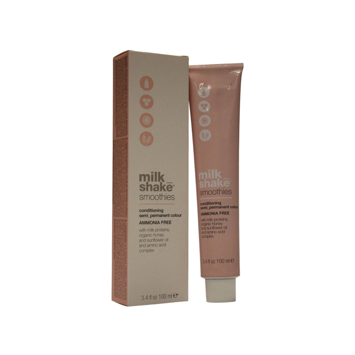milk_shake Smoothies Tinta per Capelli Semipermanente 7.34 Rame Dorato Medio 100 ml