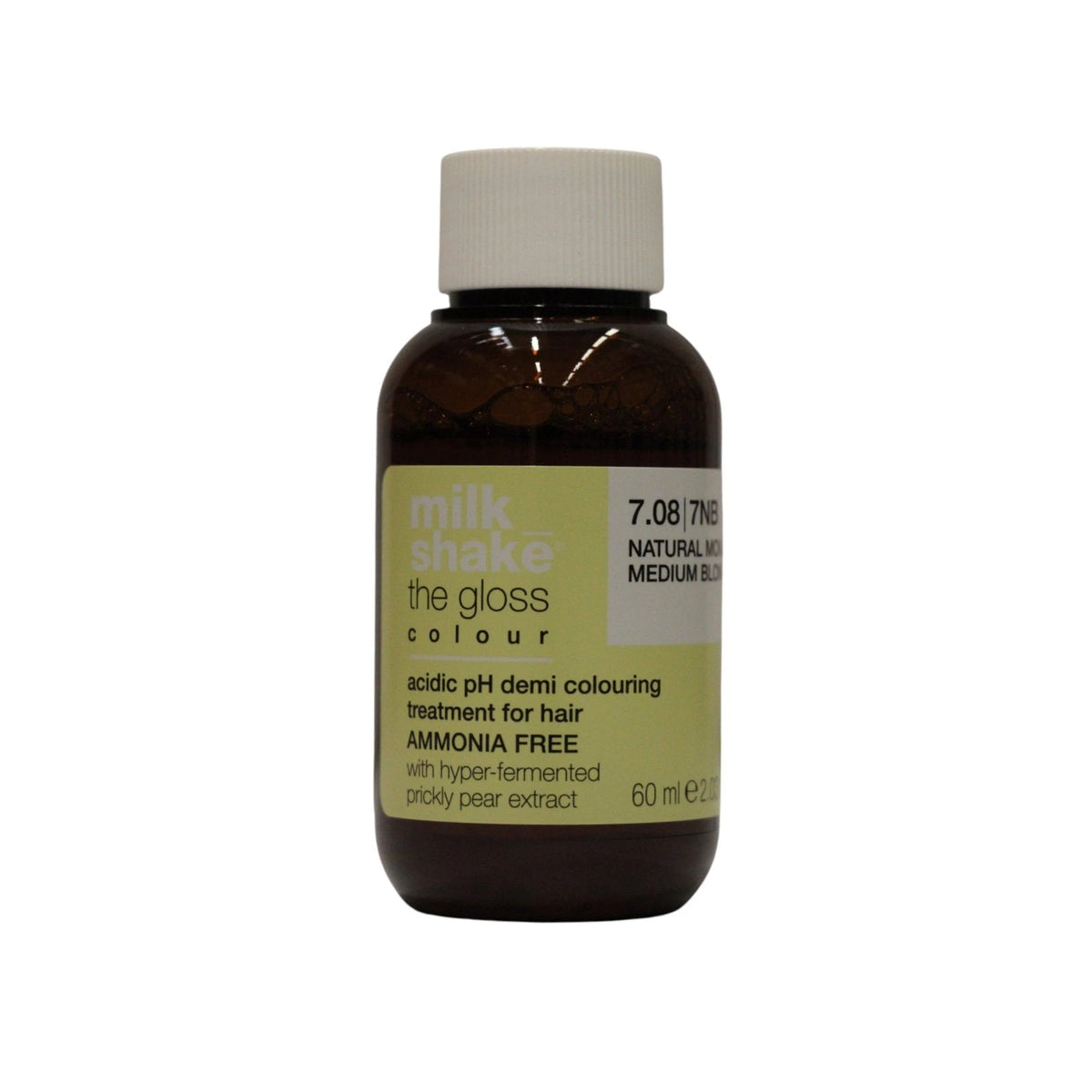 Milk Shake The Gloss Tinta Semi-Permanente per Capelli pH Acido 7.08 Moka Naturale Biondo Medio 60 ml