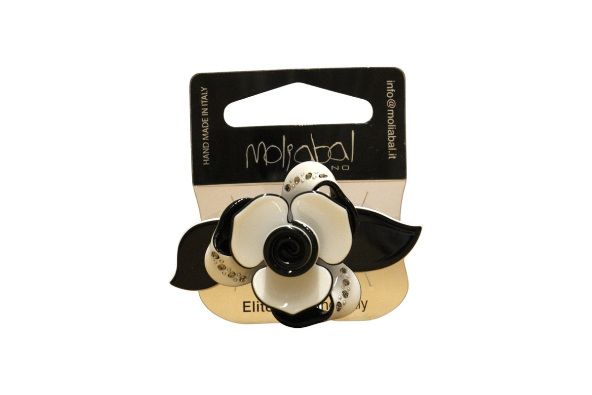 Moliabal Fermaglio per capelli 340 Fiore Ebony & Ivory