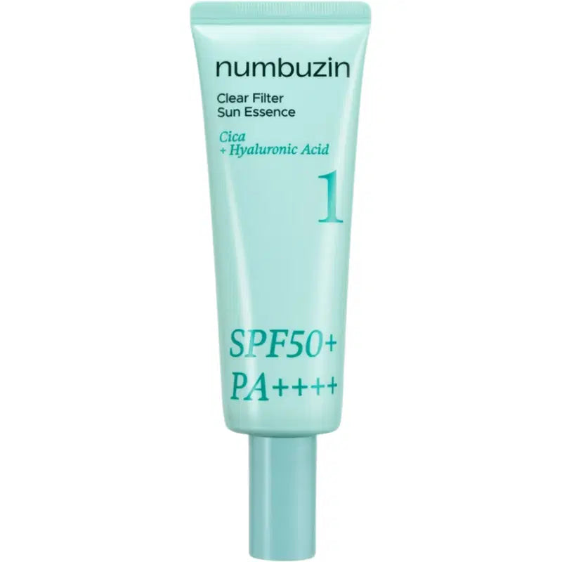 Numbuzin, No.1 Clear Filter Sun Essence, Hydrating & Protecting, Sunscreen Cream, For Face, SPF 50 PA++++, 50 ml