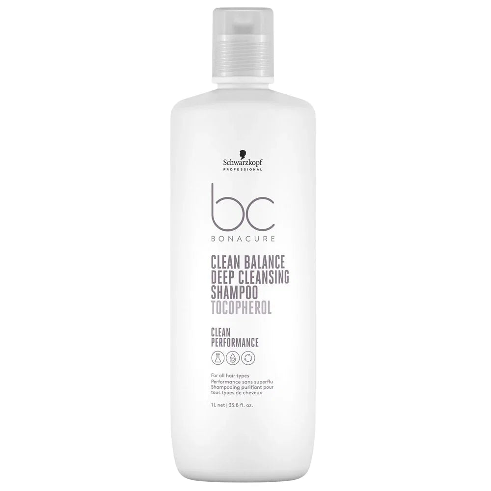 Schwarzkopf Professional, Bonacure Clean Balance, Hair Shampoo, Deep Cleansing, 1000 ml