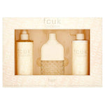 Set Fcuk: Friction, Eau De Parfum, For Women, 100 ml + Friction, Hydrates, Body Lotion, 250 ml + Friction, Scented Spray, For Women, 250 ml