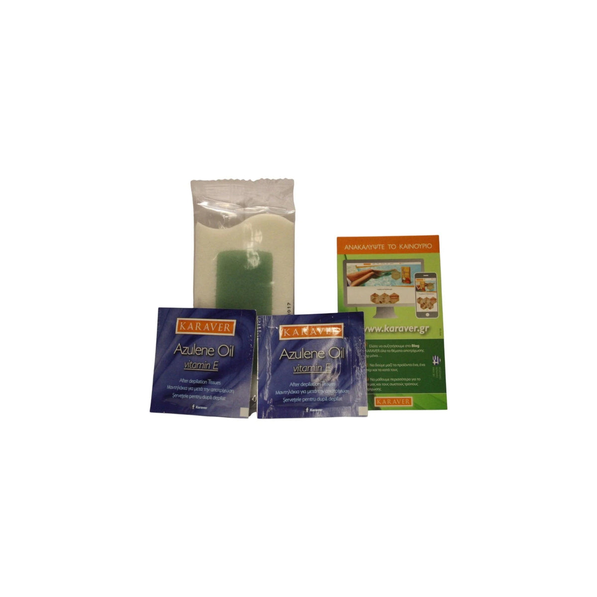 Karaver Velvet Aloe Vera Strisce di Cera Depilatoria 16 pz Tester
