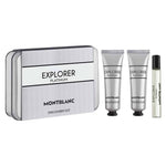 Set Montblanc: Explorer Platinum, Eau De Parfum, For Men, 7.5 ml + Explorer Platinum, Hydrating, Cream, For Face, 30 ml + Explorer Platinum, Hydrating, Shower Gel, All Skin Types, 30 ml