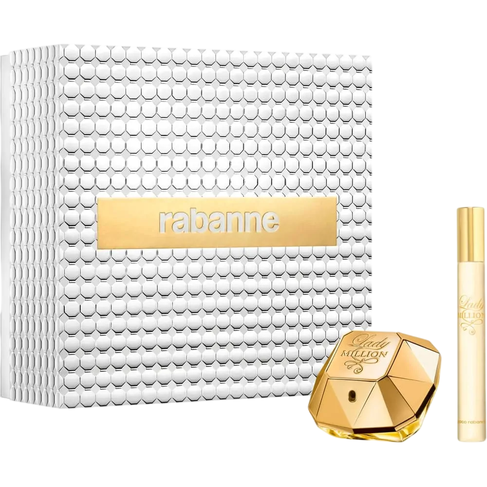 Set Paco Rabanne: Lady Million, Eau De Parfum, For Women, 50 ml + Lady Million, Eau De Parfum, For Women, 10 ml
