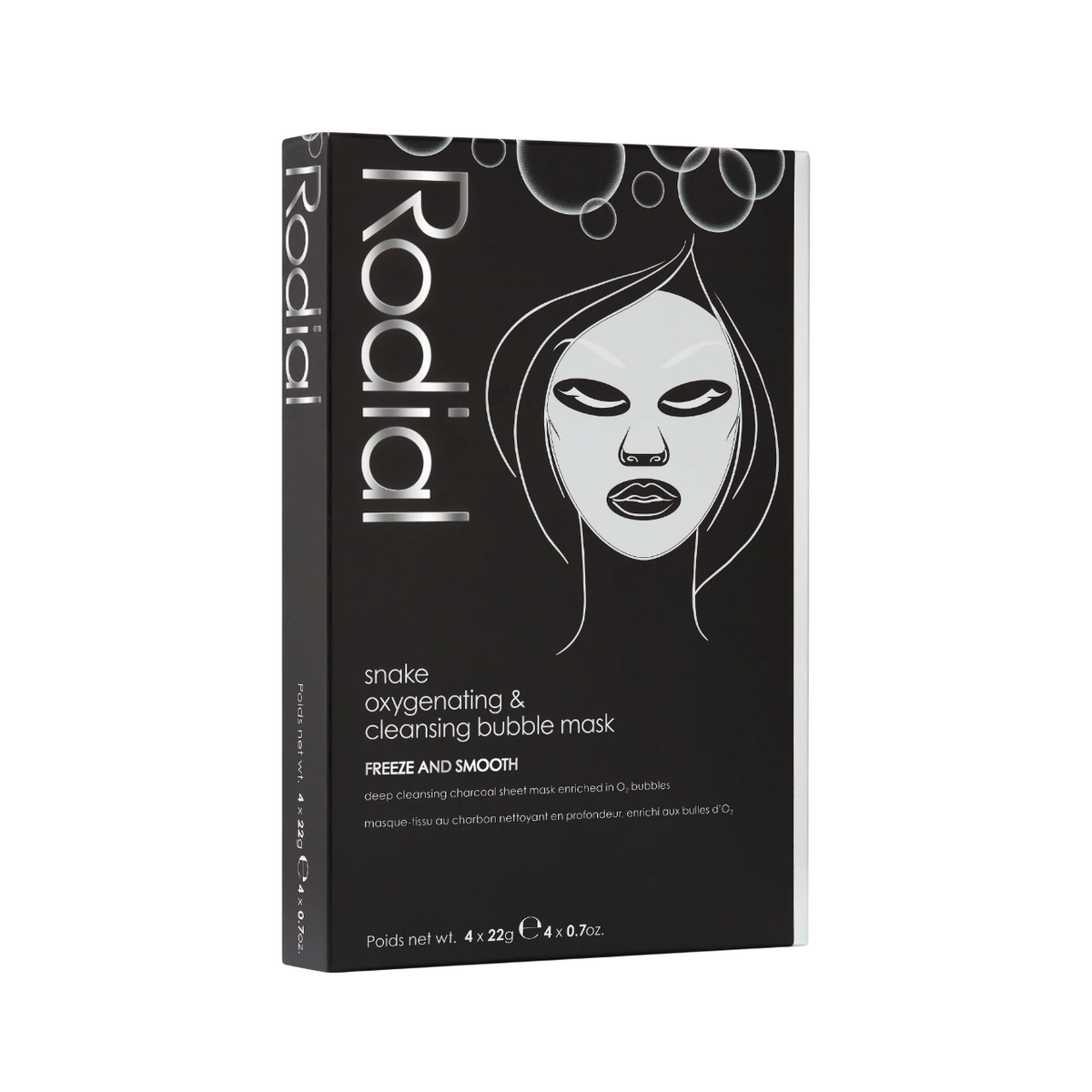Set, Rodial, Snake, Cleansing, Sheet Mask, For Face, 4 pcs, 22 g