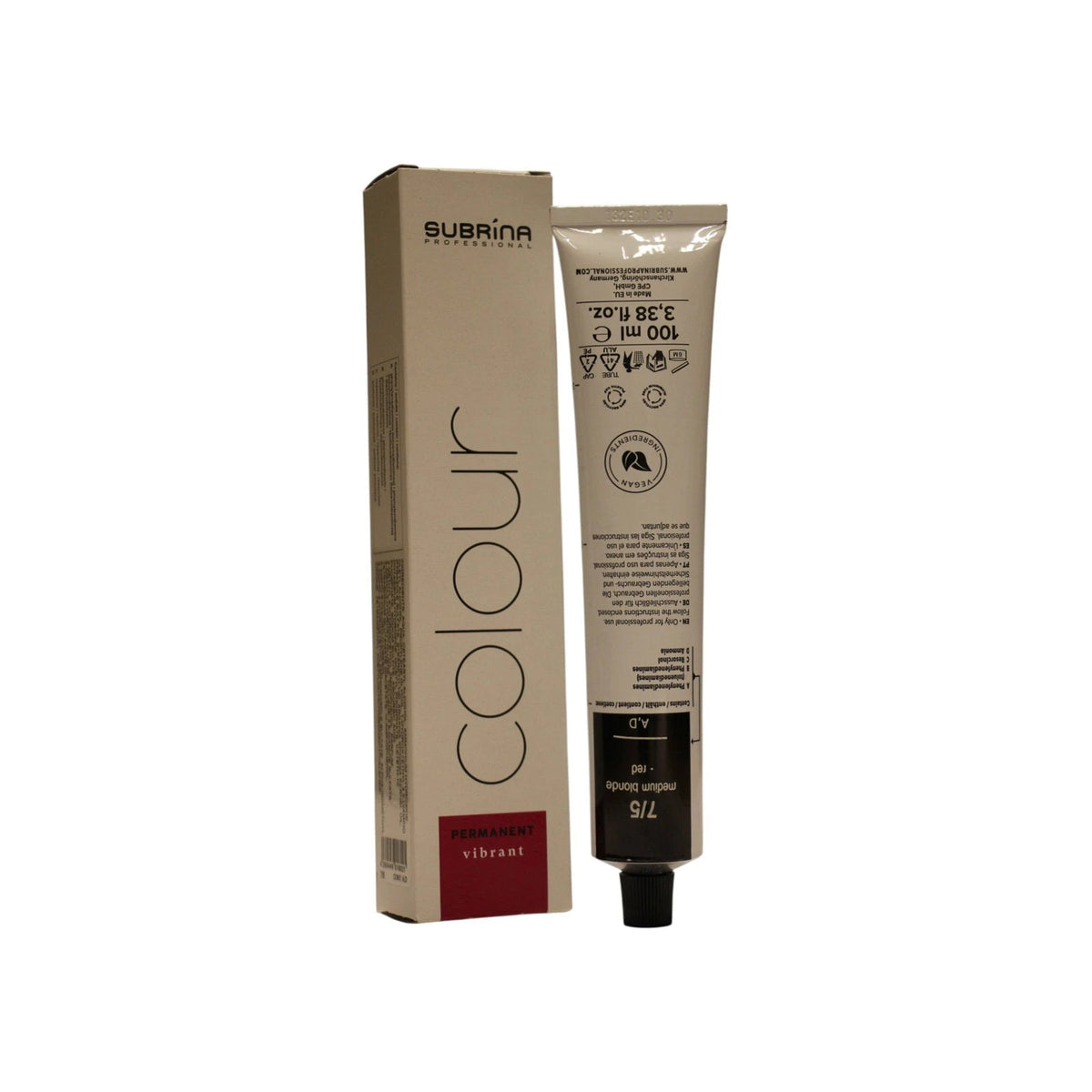 Subrina Professional Essential Colour Tinta permanente per capelli 7/5 - 100 ml