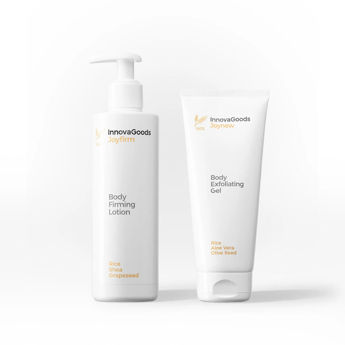 Body Care Duo Pack Rice InnovaGoods product packaging