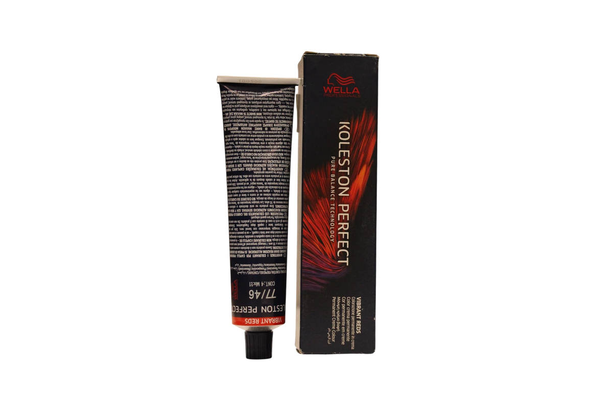Wella Professionals Koleston Perfect Tintura Permanente per Capelli 77/46 Biondo Medio Rosso Viola Intenso 60 ml Tester